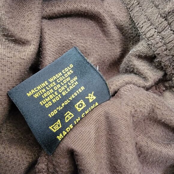 Maison Article Embossed Velour Cargo Pants Men's S Brown Hip Hop Streetwear - Picture 10 of 11